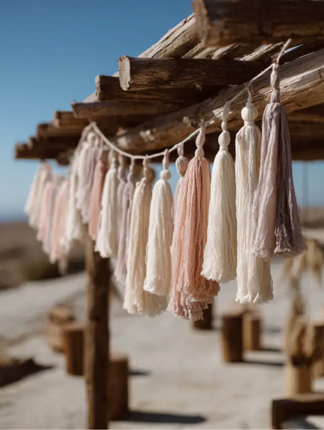 Boho Pergola Wedding Decoration Ideas