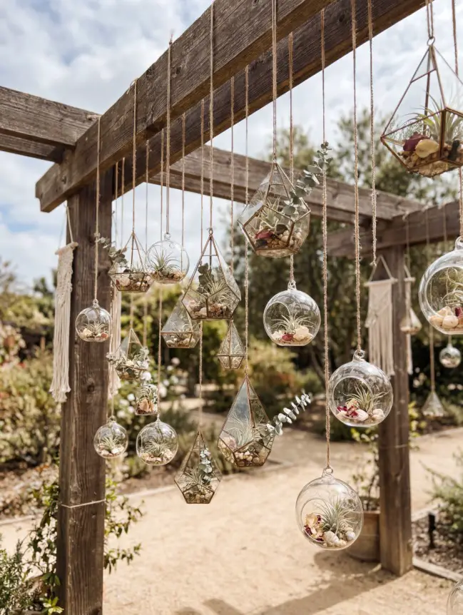Boho Pergola Wedding Decoration Ideas
