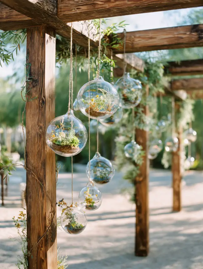 Boho Pergola Wedding Decoration Ideas