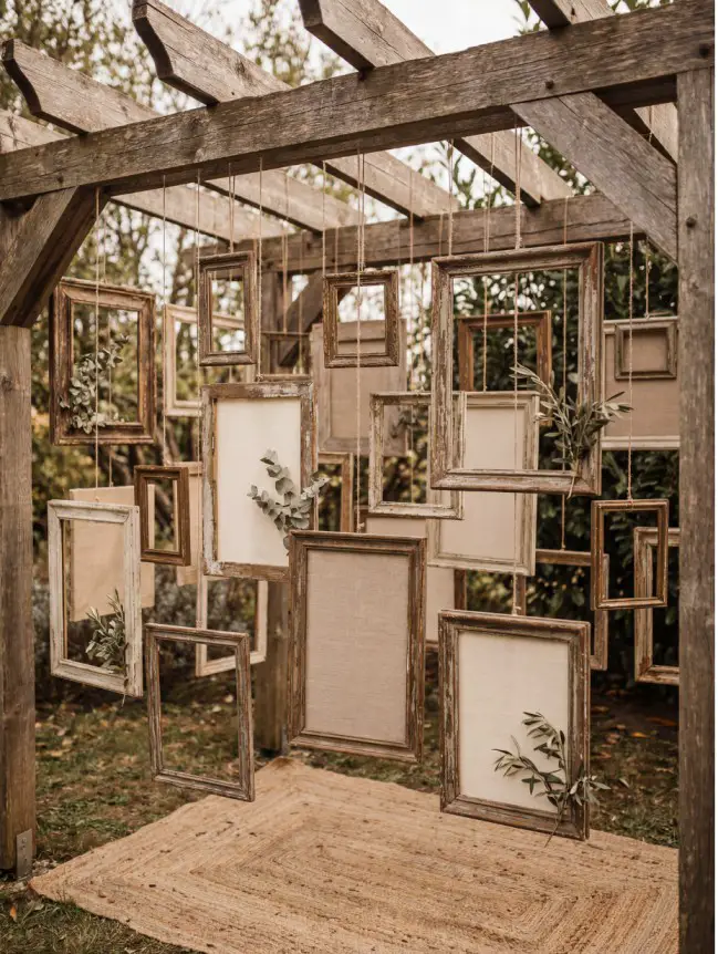 Boho Pergola Wedding Decoration Ideas