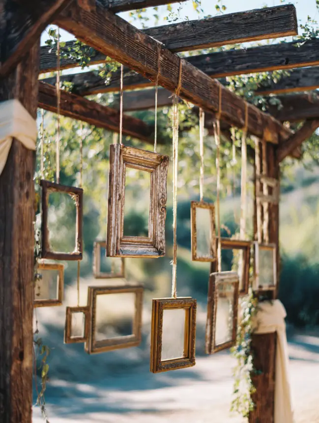 Boho Pergola Wedding Decoration Ideas