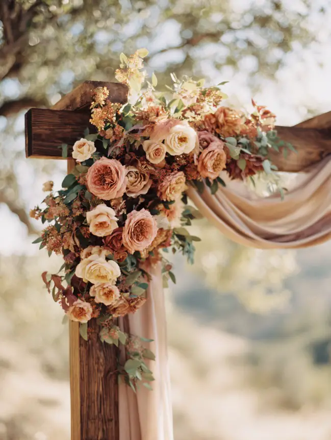Boho Pergola Wedding Decoration Ideas