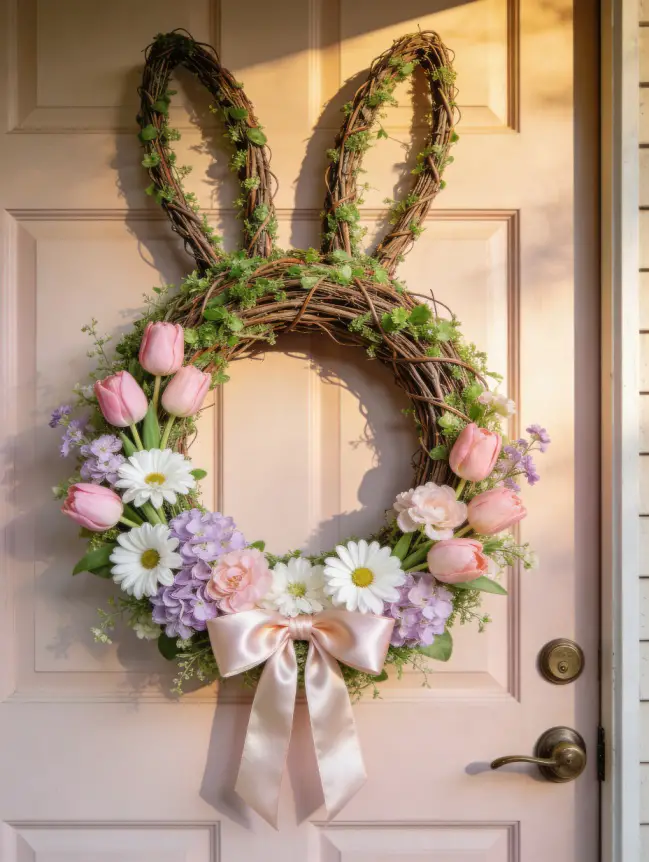easter bunny door decoration ideas
