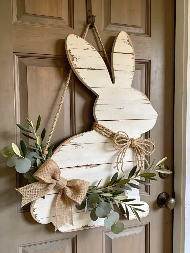 easter bunny door decoration ideas