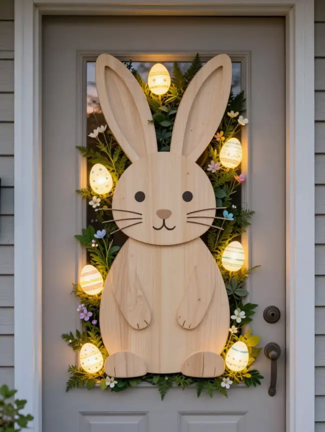 easter bunny door decoration ideas