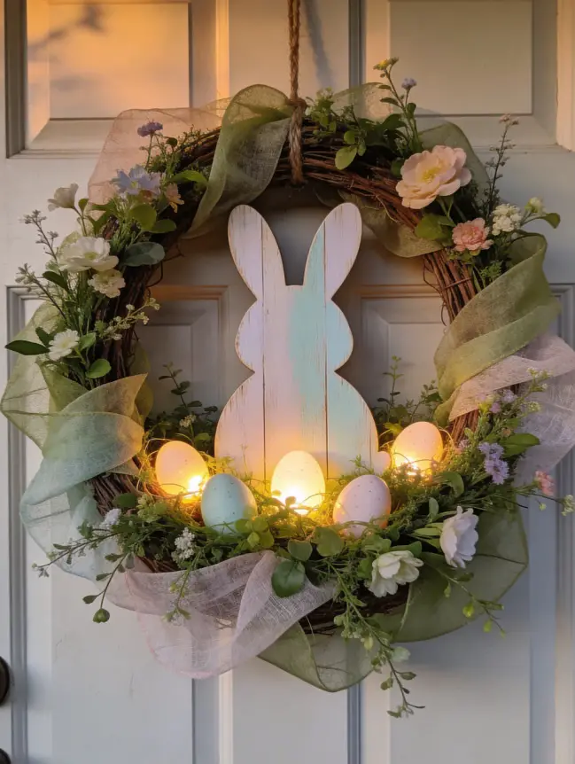 easter bunny door decoration ideas