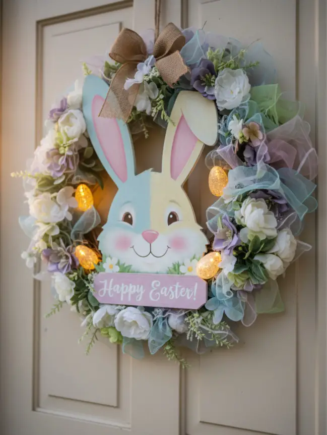 easter bunny door decoration ideas