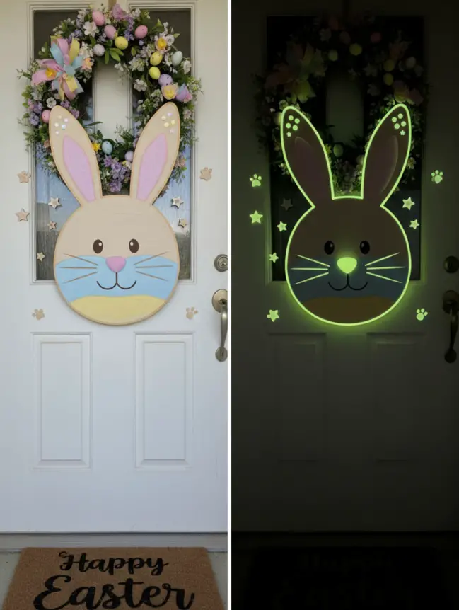 easter bunny door decoration ideas