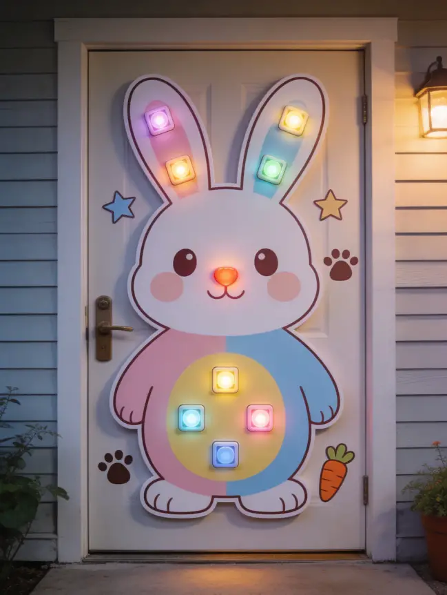 easter bunny door decoration ideas