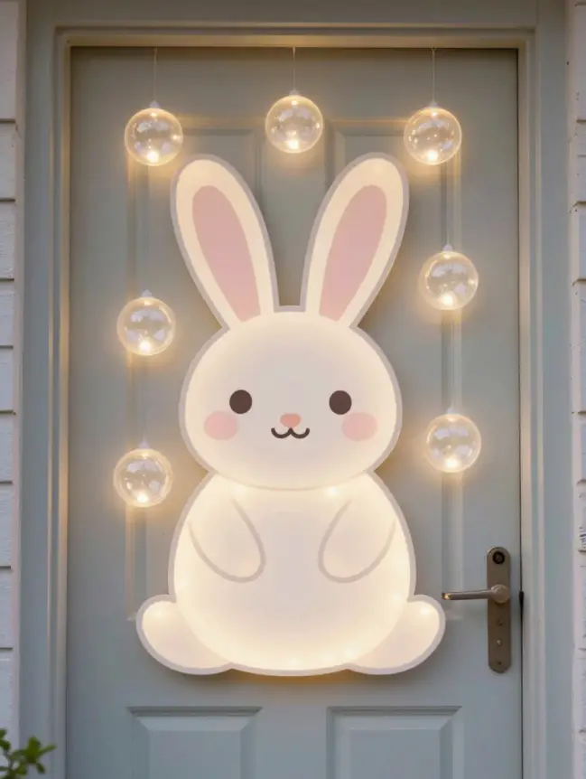 easter bunny door decoration ideas