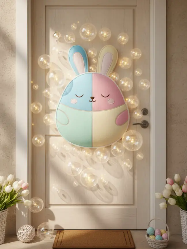 easter bunny door decoration ideas