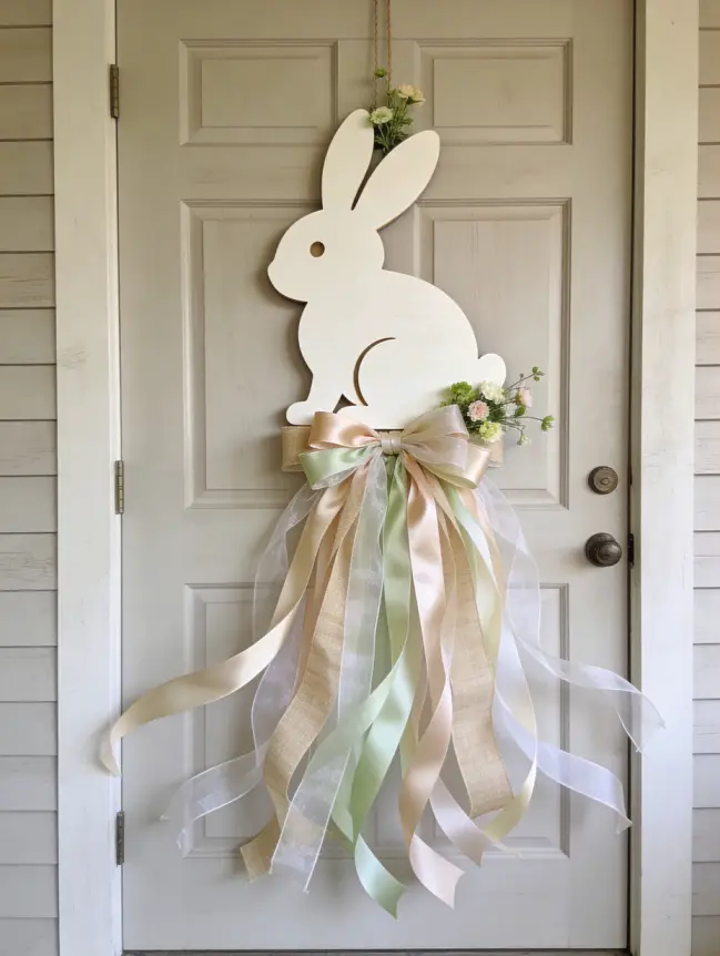 easter bunny door decoration ideas