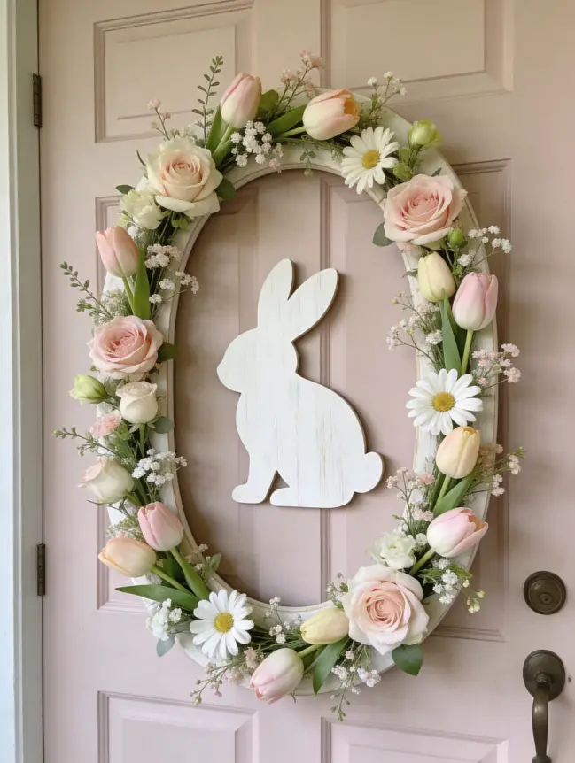 easter bunny door decoration ideas