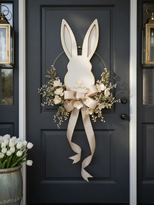 easter bunny door decoration ideas