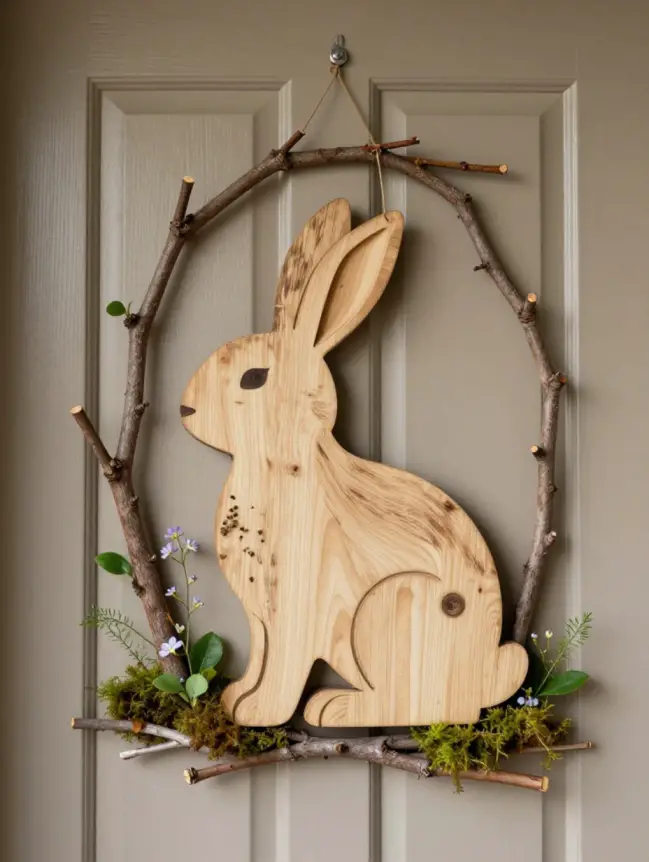 easter bunny door decoration ideas