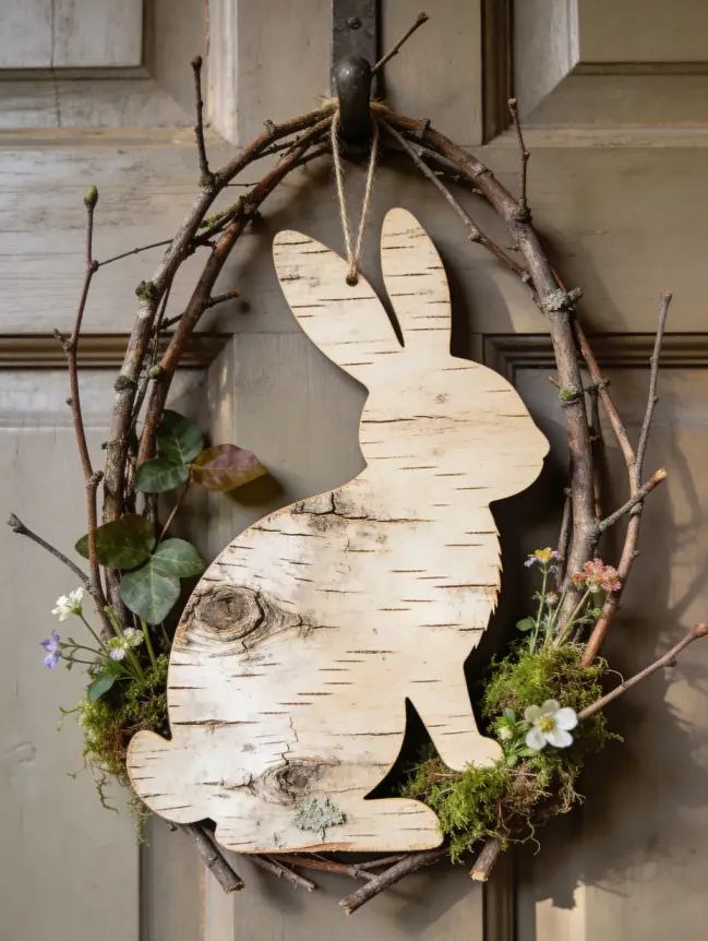 easter bunny door decoration ideas