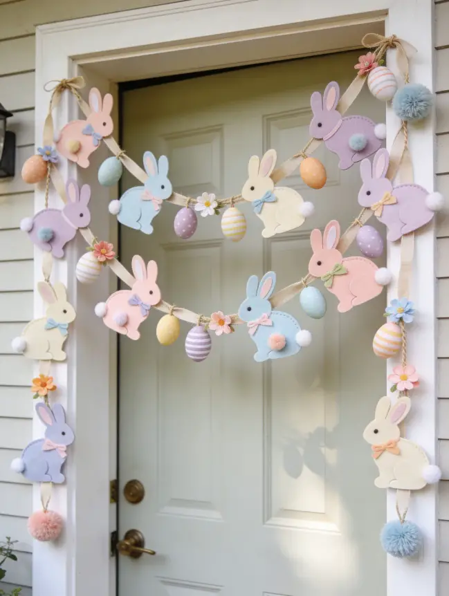 easter bunny door decoration ideas