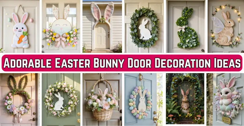 easter bunny door decoration ideas