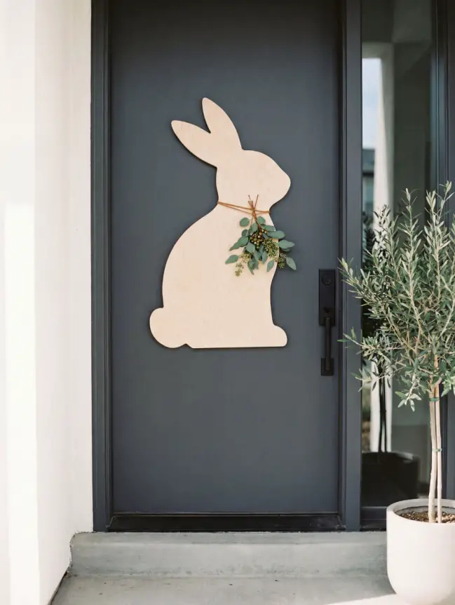 easter bunny door decoration ideas