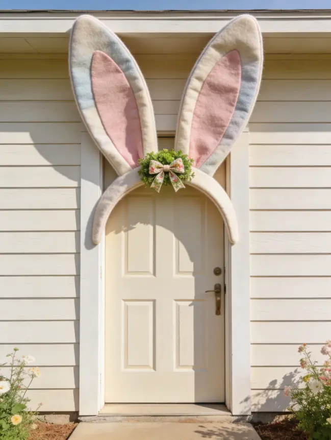 easter bunny door decoration ideas