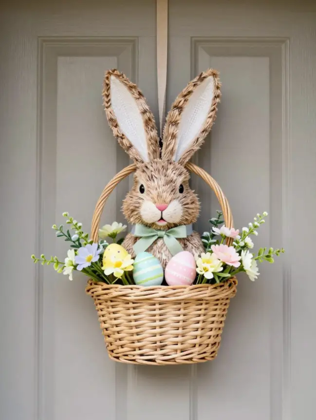 easter bunny door decoration ideas
