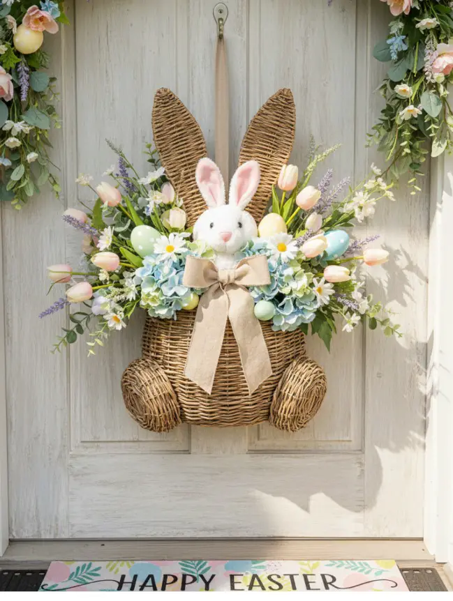 easter bunny door decoration ideas