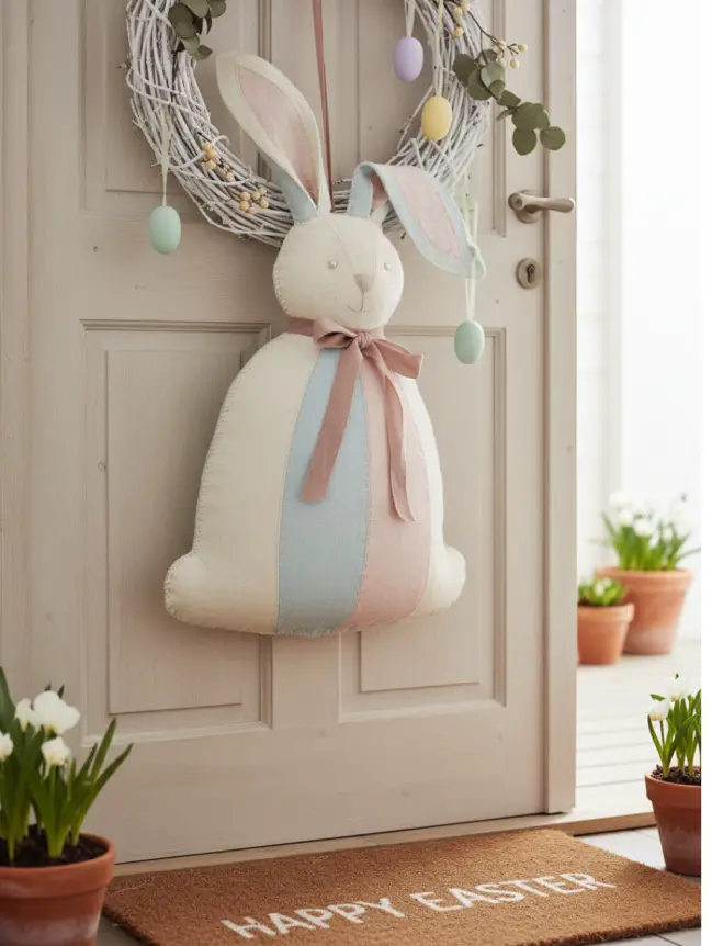 easter bunny door decoration ideas