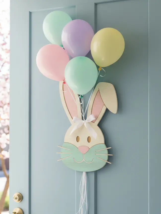 easter bunny door decoration ideas