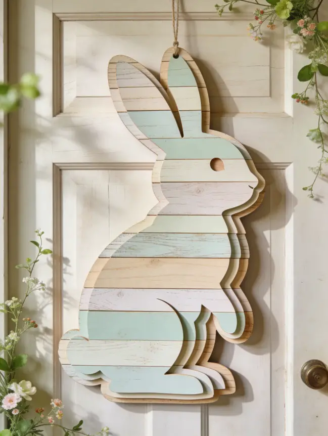 easter bunny door decoration ideas