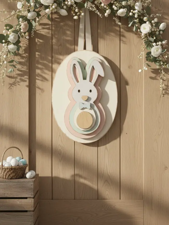 easter bunny door decoration ideas