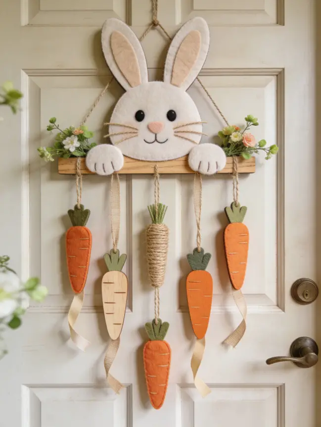 easter bunny door decoration ideas