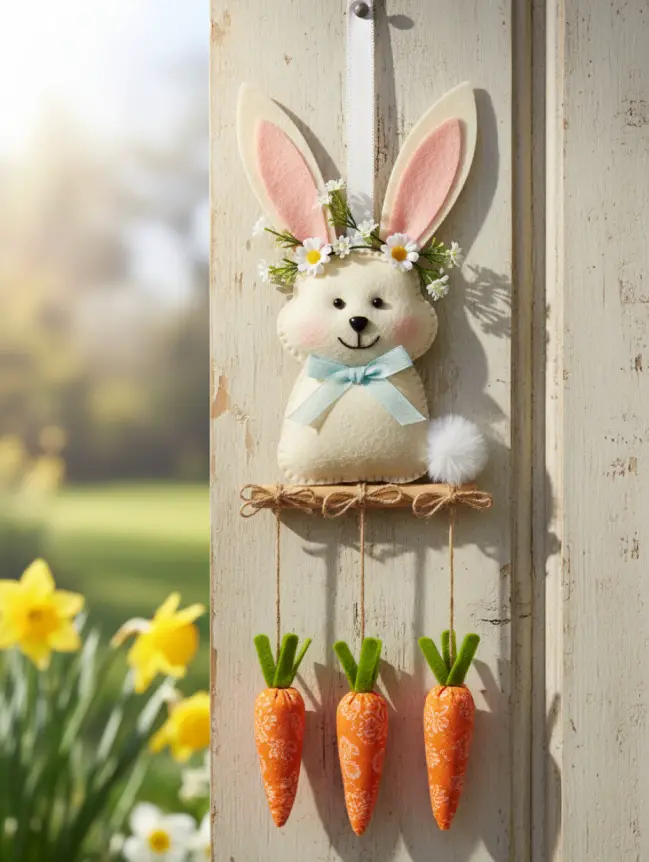easter bunny door decoration ideas