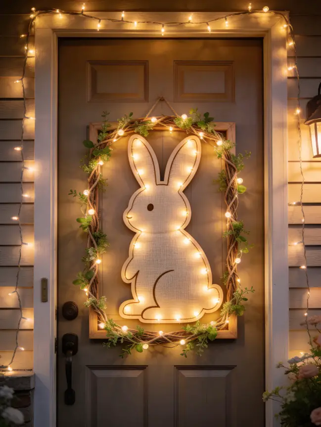 easter bunny door decoration ideas