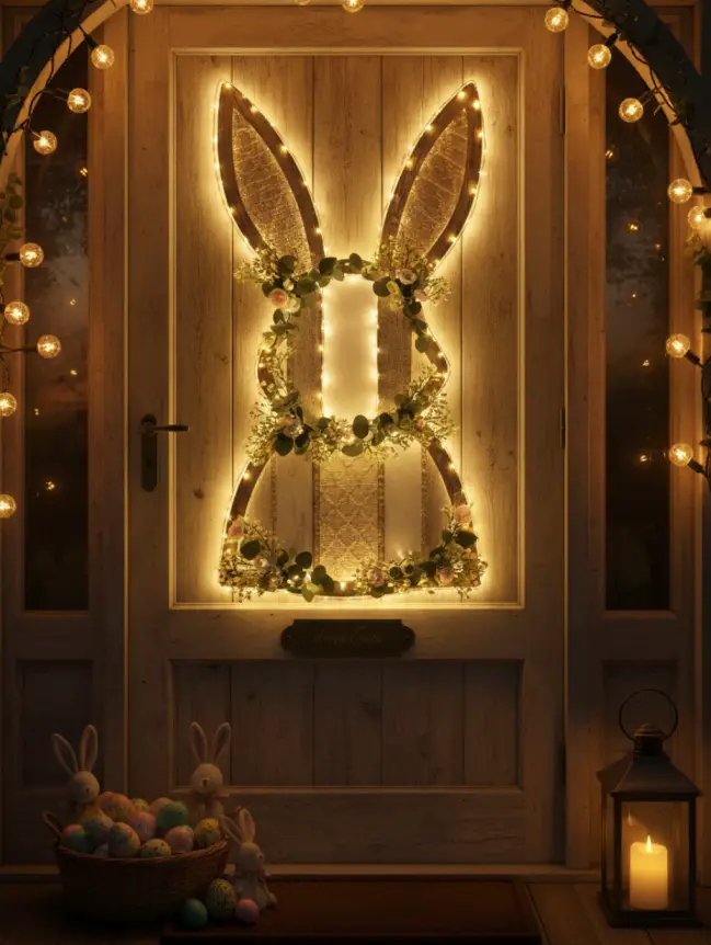 easter bunny door decoration ideas