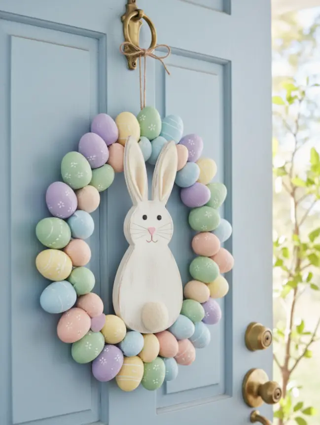 easter bunny door decoration ideas