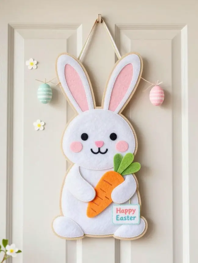 easter bunny door decoration ideas
