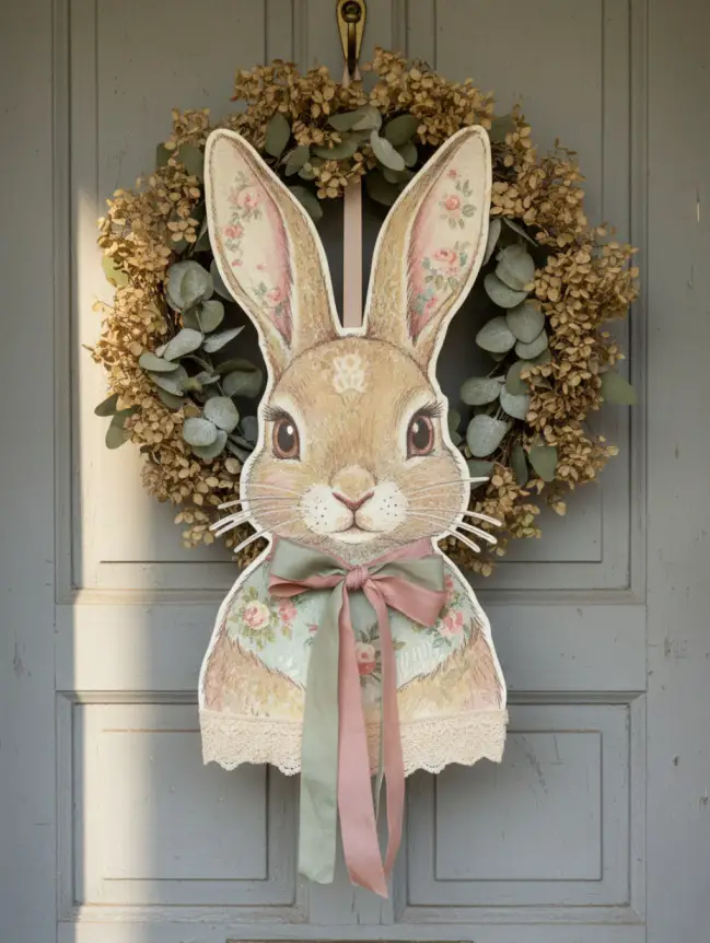 easter bunny door decoration ideas