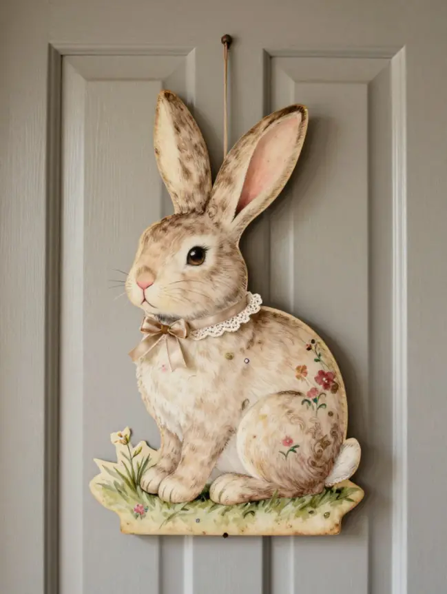 easter bunny door decoration ideas