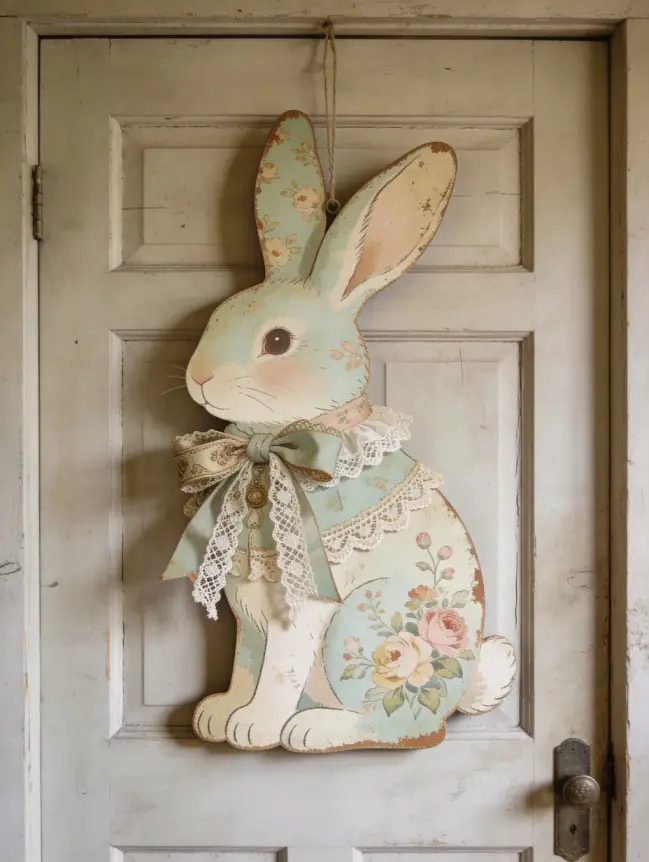 easter bunny door decoration ideas