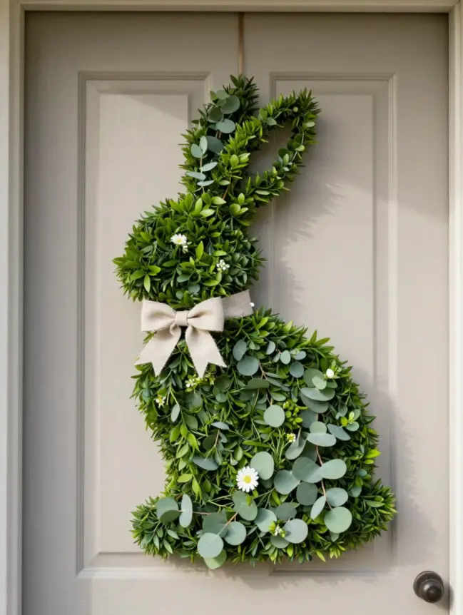 easter bunny door decoration ideas