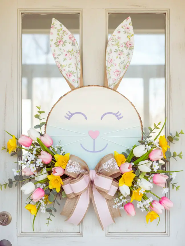 easter bunny door decoration ideas