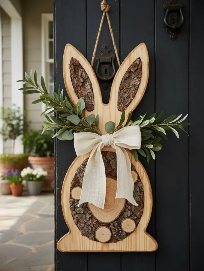 easter bunny door decoration ideas