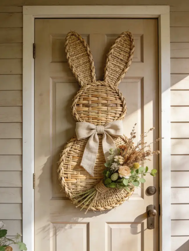 easter bunny door decoration ideas