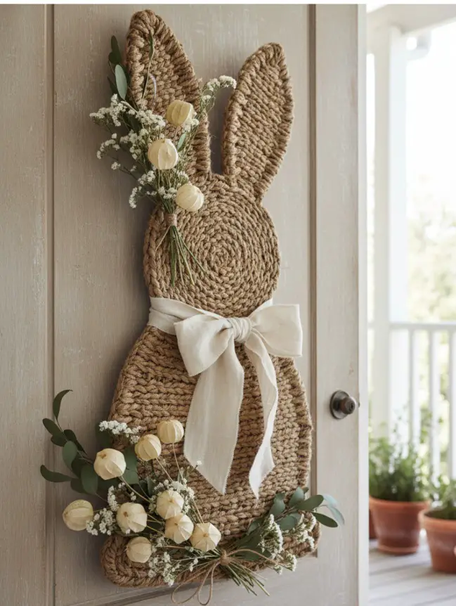 easter bunny door decoration ideas