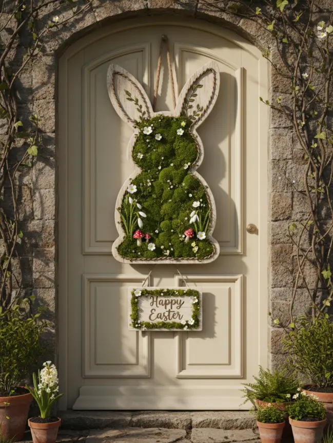 easter bunny door decoration ideas