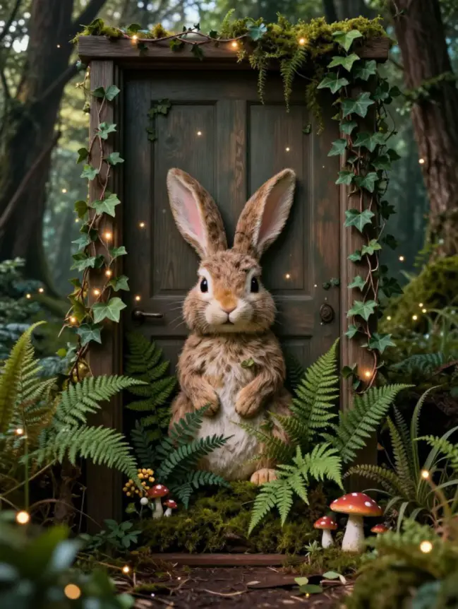 easter bunny door decoration ideas