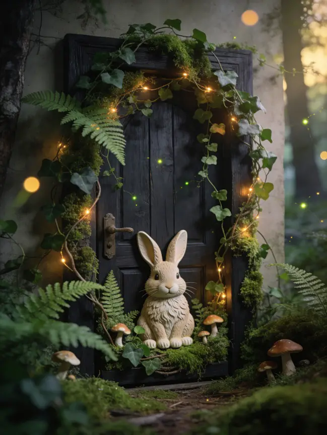 easter bunny door decoration ideas