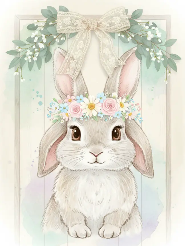 easter bunny door decoration ideas