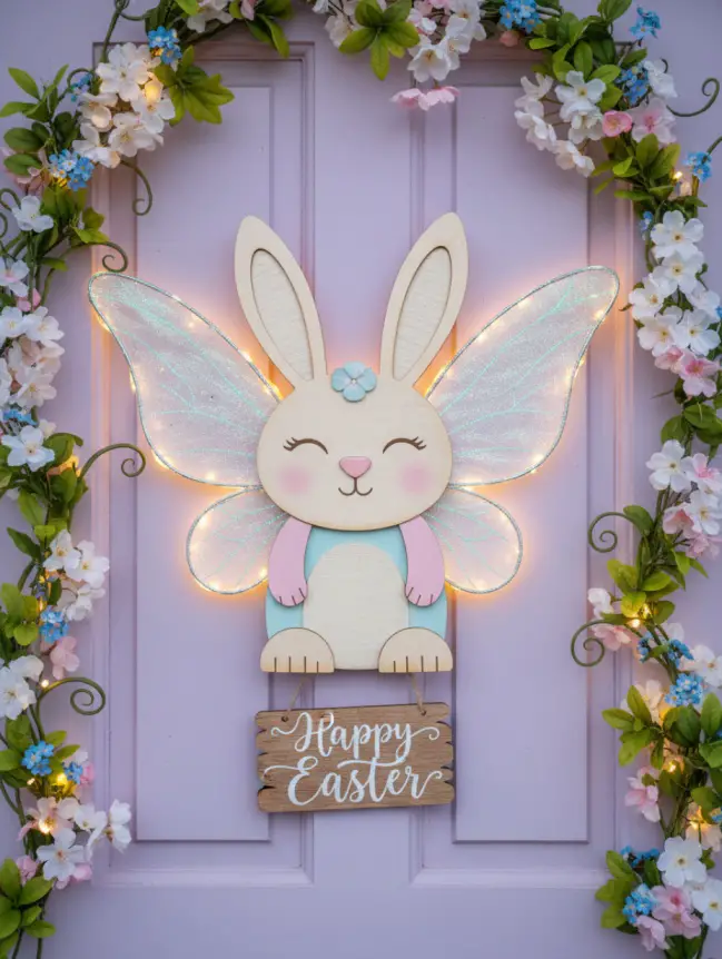 easter bunny door decoration ideas