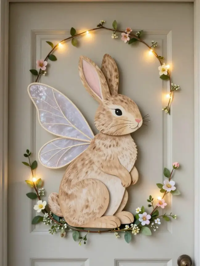easter bunny door decoration ideas